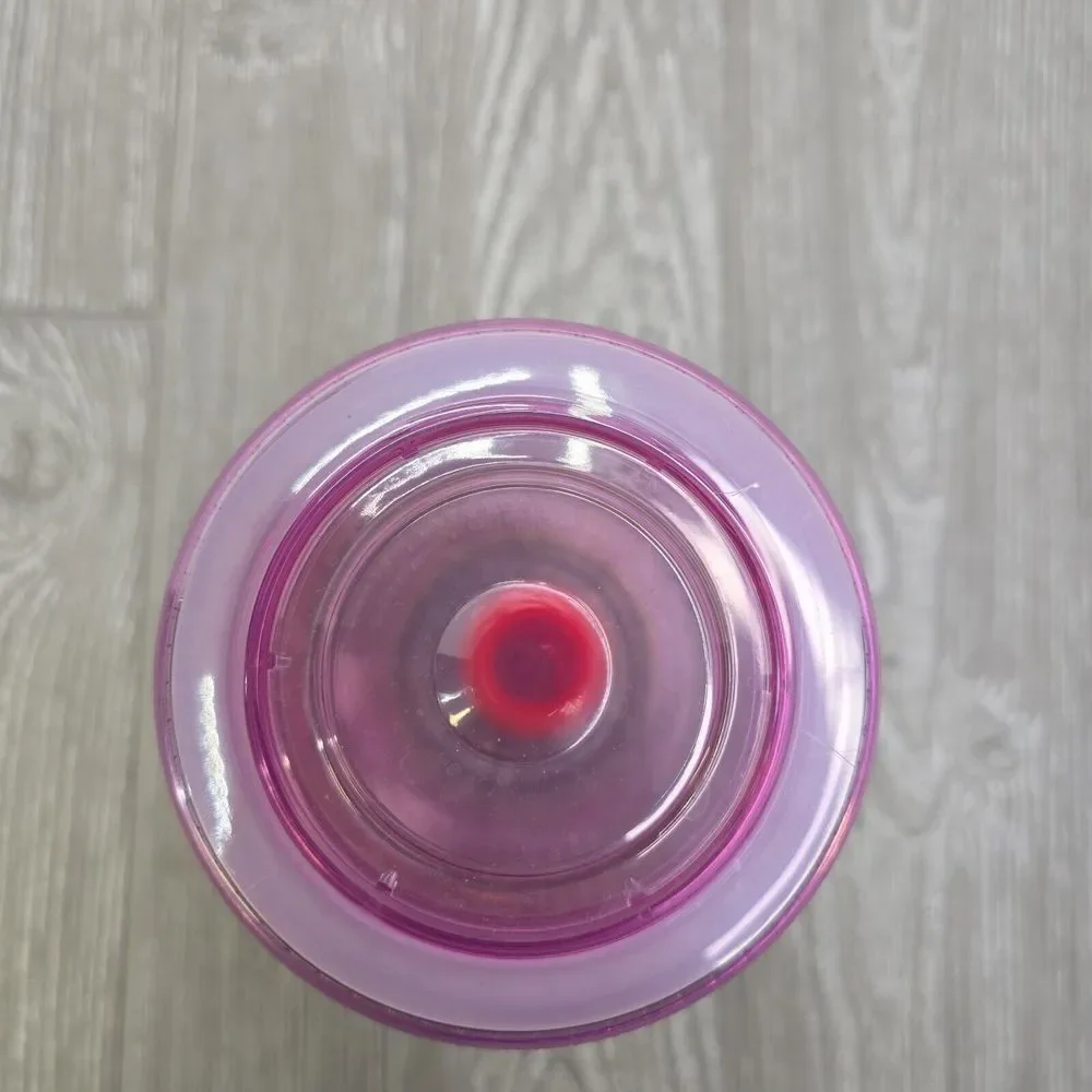 Pair Of Hello Kitty Pink And Blue Travel Tumblers / Cups Lid 20oz
